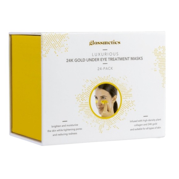 🌟 GLOSSMETICS 24K GOLD UNDER-EYE TREATMENT MASKS 24-PACK - Picture 3 of 6